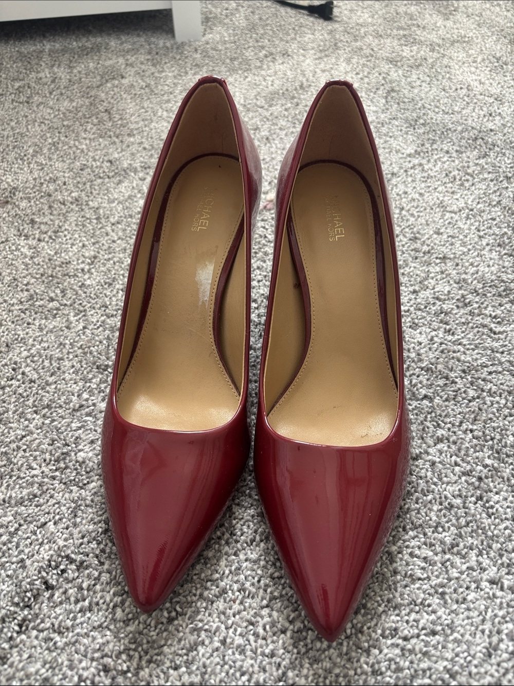 Michael Kors Wine Patent Pointed-Toe Pumps